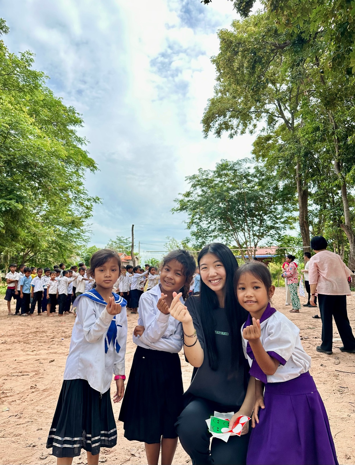 A moment from the Cambodia visit